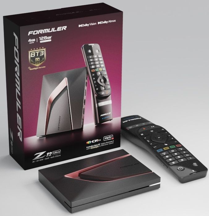 Formuler Z12 Ultra 4K com Comando BT3 Retroiluminado