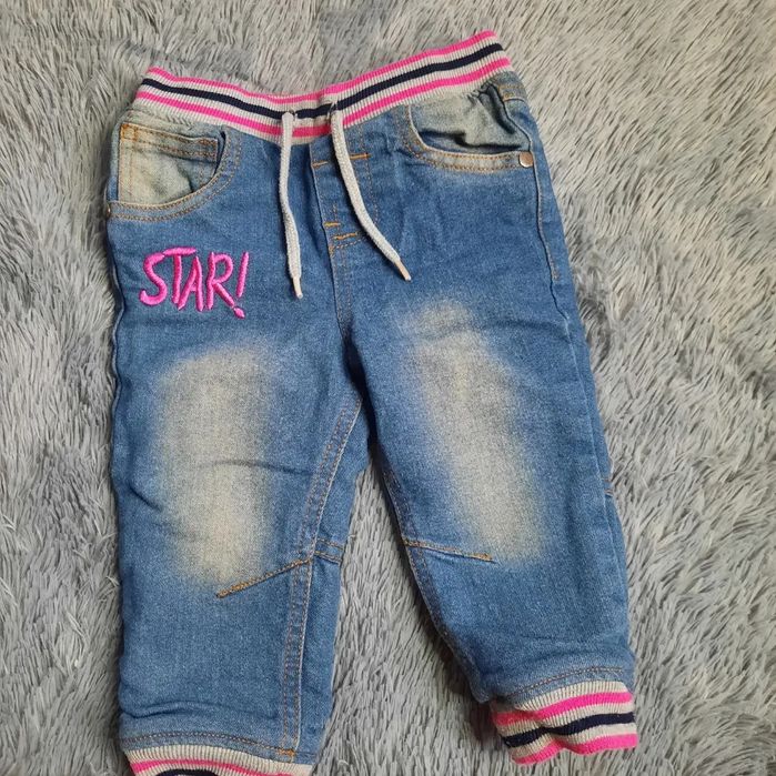 Теплі джинси для дівчинки 12-18 міс