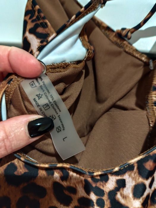 Shein strój kąpielowy sexy panterka róż r.l