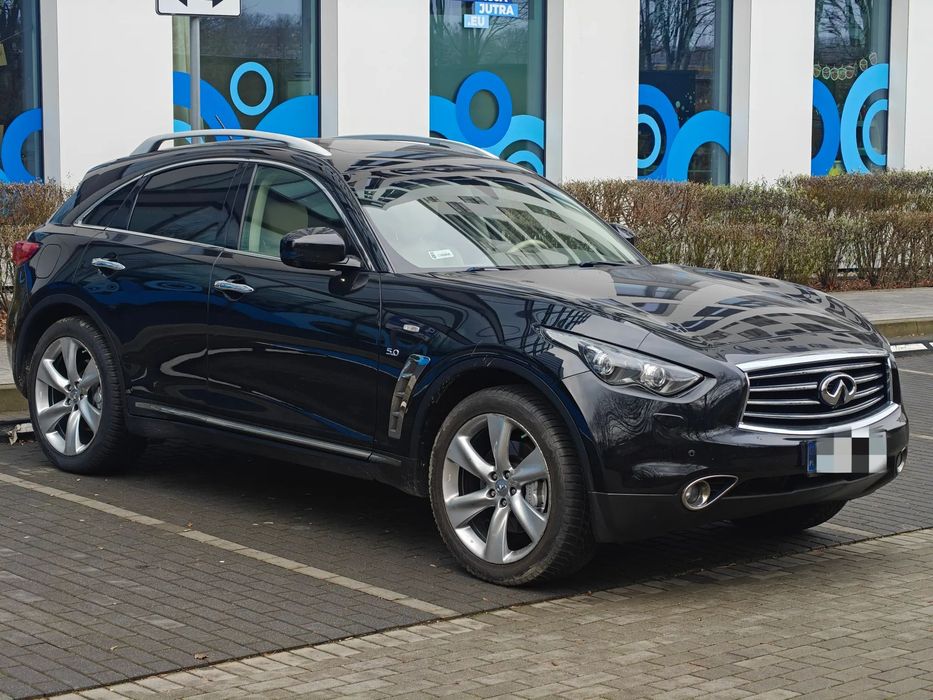 Infiniti QX70 QX70s 5.0 V8, sportowy wydech, ceramiczne klocki tarcze, kamera360, bo