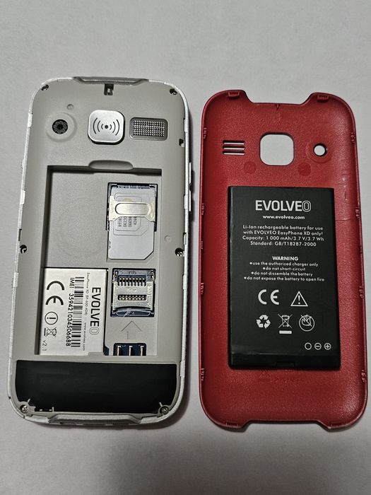 Кнопочний Мобільний Телефон Evolveo Easyphone XD EP-600-XDR Одна Сімка