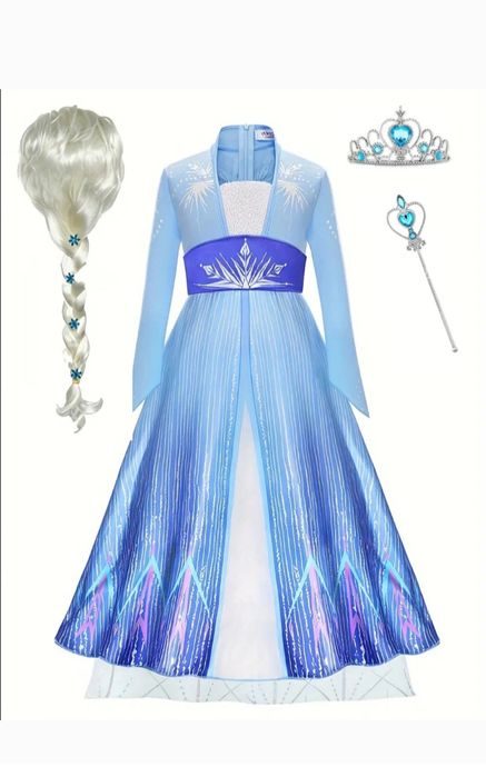 Карнавальне маскарадне плаття 5,6,7,8 р принцеса Анна Ельза