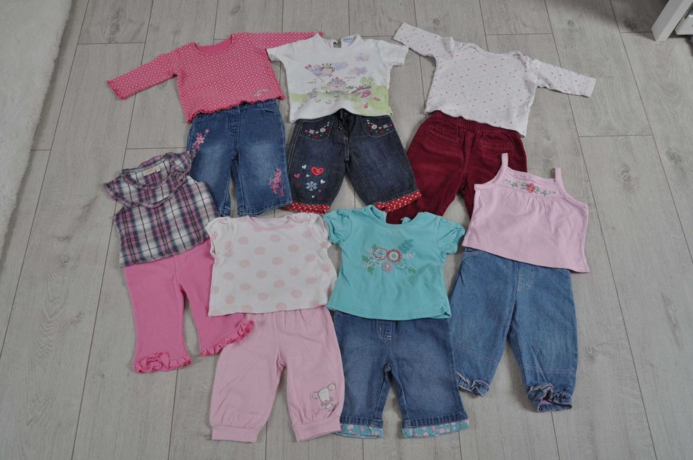 Mega paka markowych ubranek dla dziewczynki r. 68cm