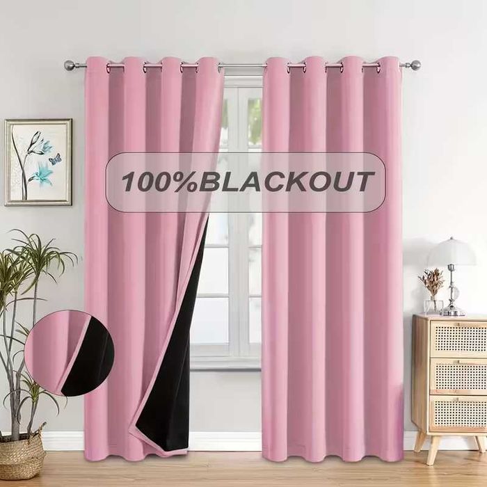 Cortinas 100% Blackout 93x114cm -novo