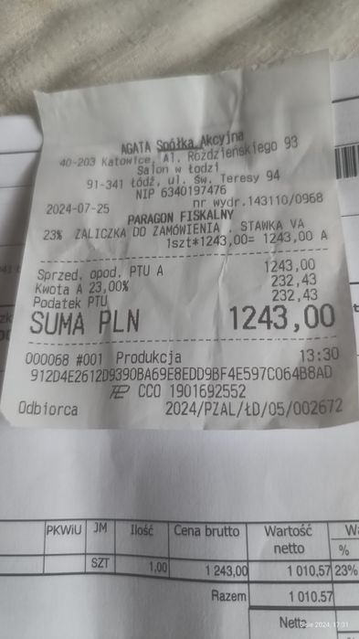 Nowy materac Sosna 140/200