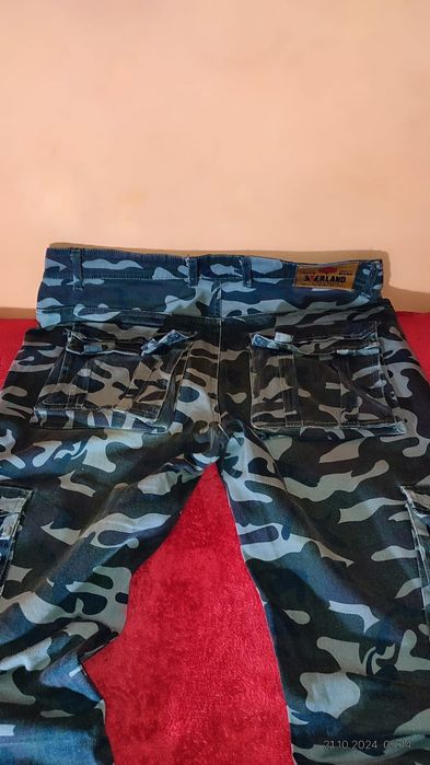 Bojówki Erland Fashion spodnie moro r.L/XLst..B.D.