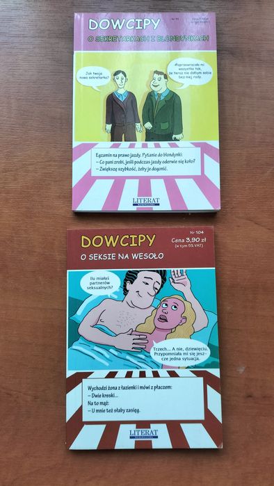 Dowcipy w formie miniksiążeczek