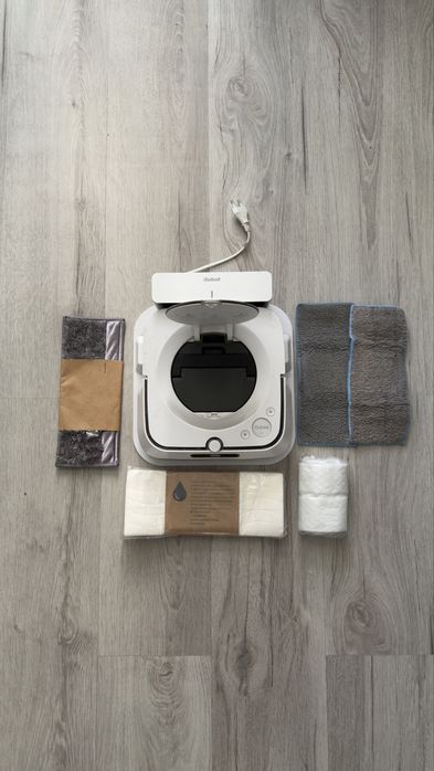 iRobot Brava m6 biały robot mopujący zestaw + nowe mopy