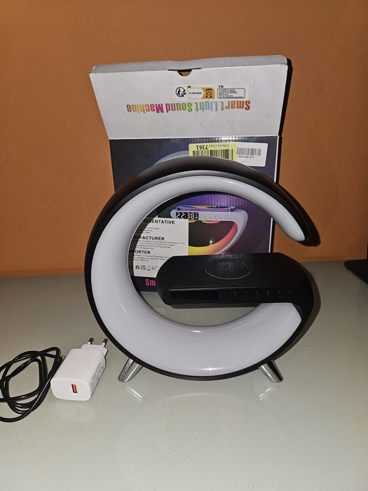 Candeeiro de cabeceira regulável, candeeiro de mesa USB