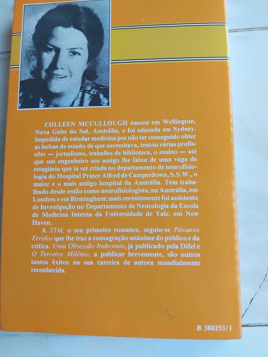 5 Livros de Romance de Colleen McCullough-Difel