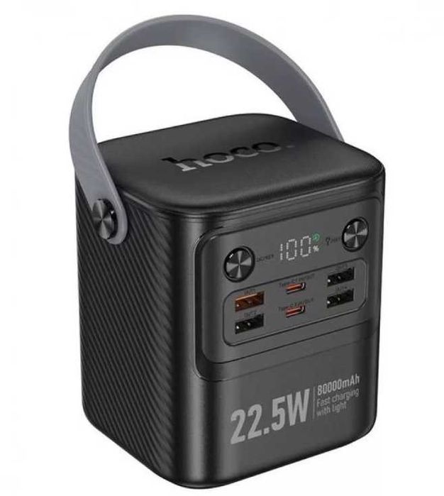 Повербанк Hoco J152, 80000 mAh, 22.5W, PD 20W, black Power bank