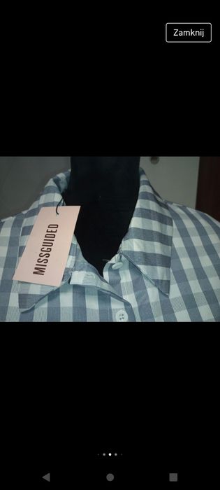 Nowa z metką krótka koszulka crop top Missguided 36,