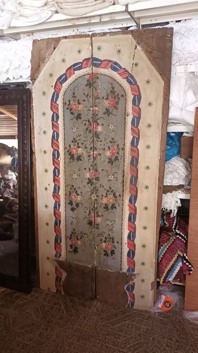 Painel pintado sobre madeira