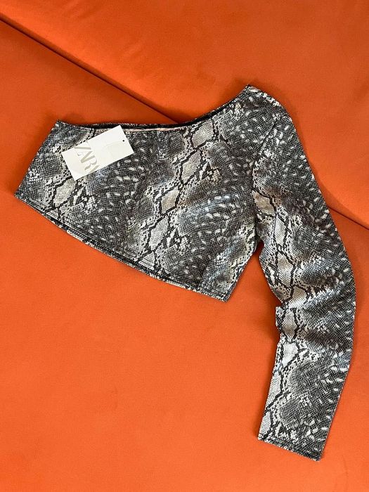 футболка топ  Zara крокодил