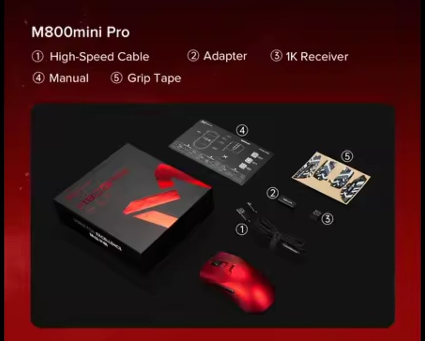 Игровая мышь Delux m800 mini Pro.3 цвета.Paw3395.Легкая.500mah.Новые#