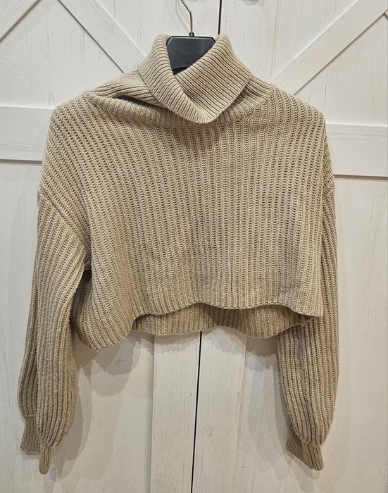 Sweter golf beżowy