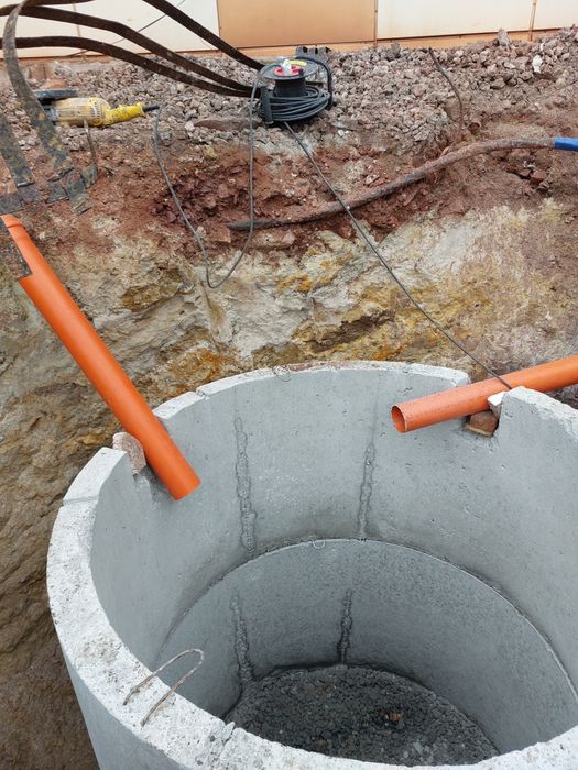 Кольца бетонные, септик , яма , канализация . Колодец.