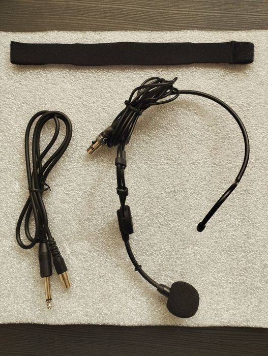 Microfone headset e Receptor Wireless424446178834534401