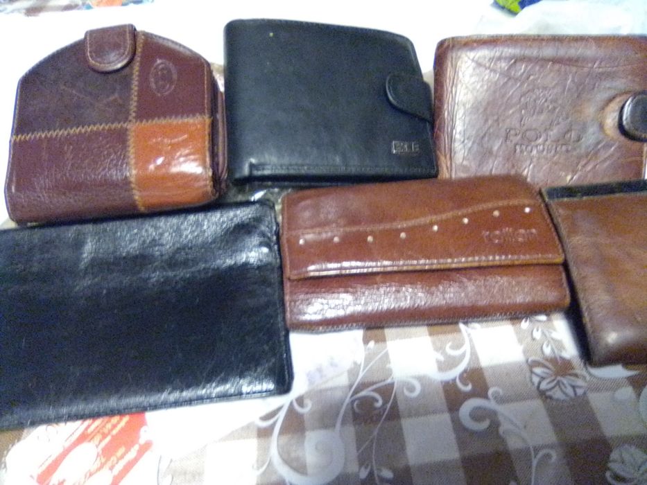 Партмане кожаные.Различные модели.400-150