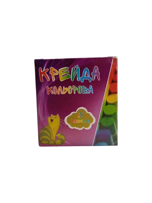 Крейда кольорова 6 кольорів
