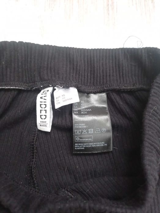 Spodnie, szerokie nogawki, h&m, rozmiar xs