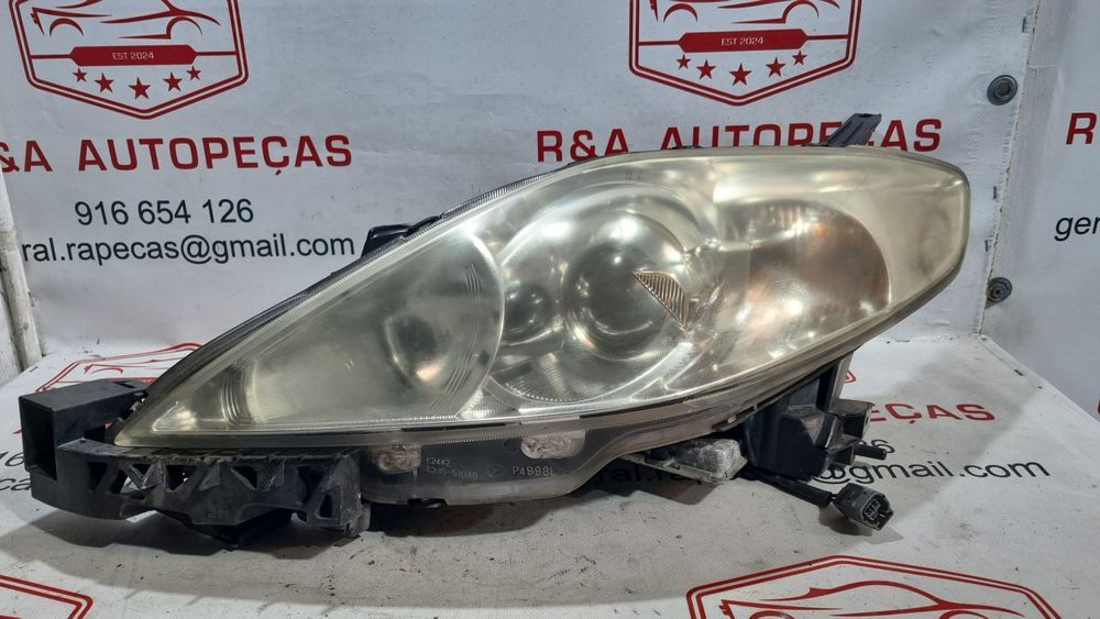 Ótica Farol Frente Frontal Esquerda 5 V Xenón Mazda 2006 149002A011A