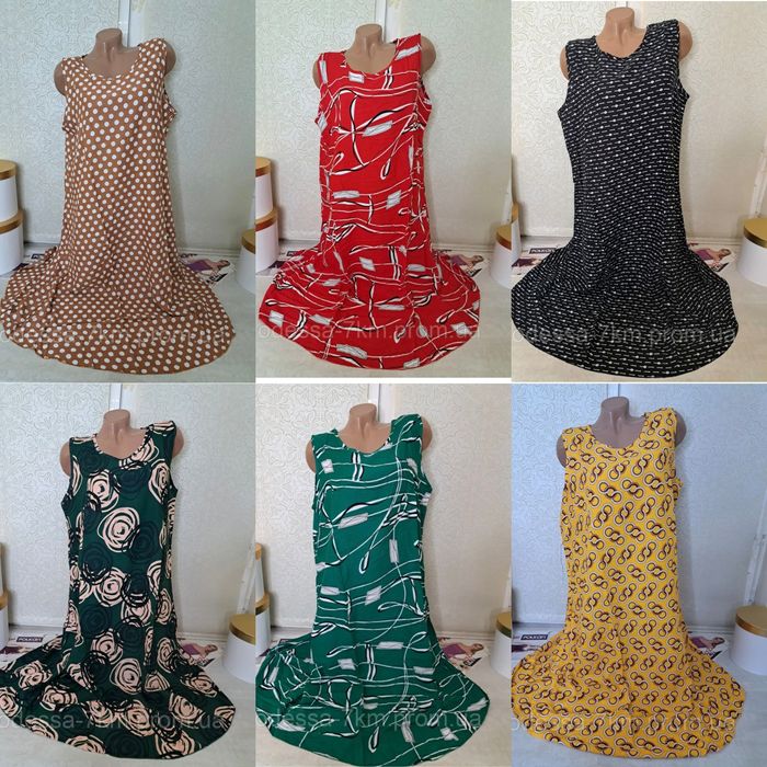 Сукня, сарафан з штапеля.