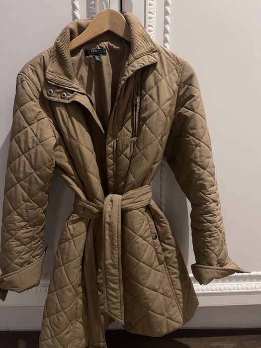 Pikowana kurtka plaszcz damski Ralph Lauren M