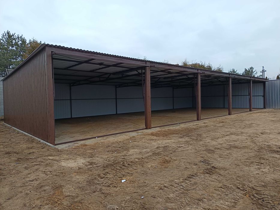 garaz blaszany 15x6 garaż blaszak  garaże blaszane profil 7x5 3x6 6x6