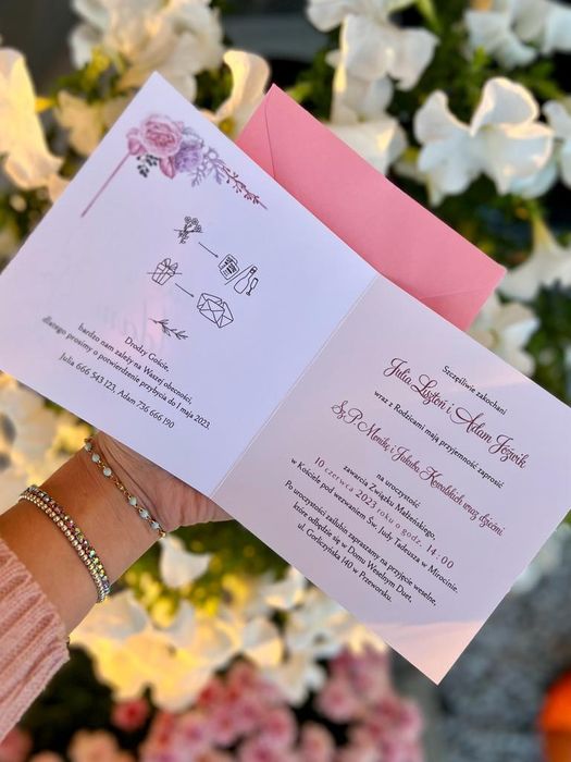 Najpiękniejsze zaproszenie ślubne boho - kolekcja 2024