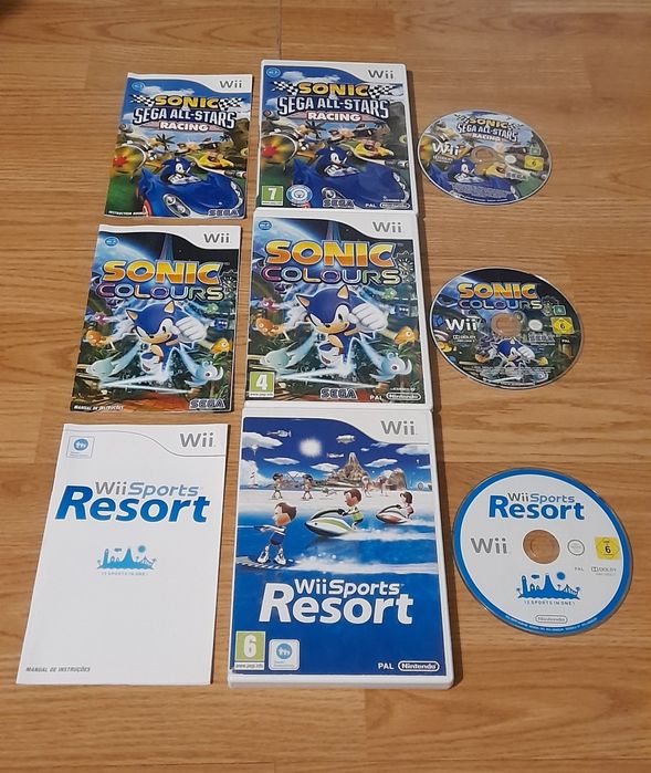 Jogos Originais Wii Just Dance/Super Mario/Sonic - Nintendo Wii/Wii U