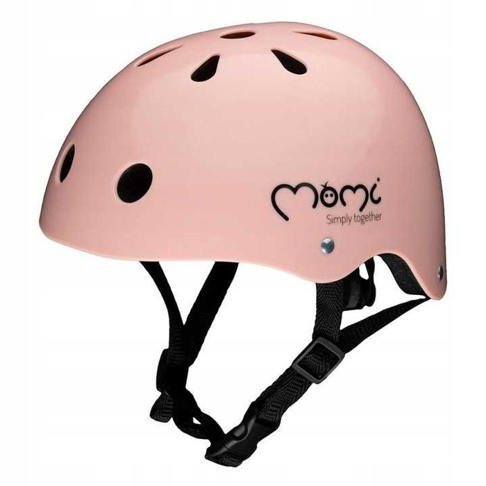 Kask dziecięcy MoMi różowy ABS EPS 47-58cm