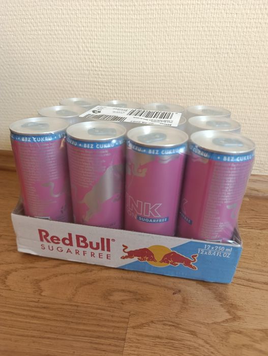 Red Bull pink  12 sztuk bez cukru