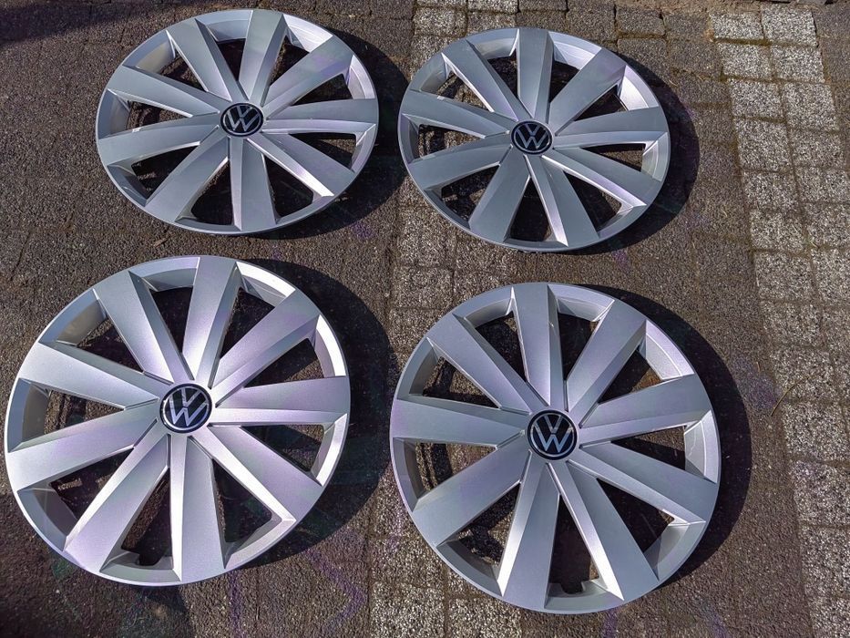 Kołpaki VW 16 cali bardzo ładne Org Nowe Logo Golf, Caddy, Passat