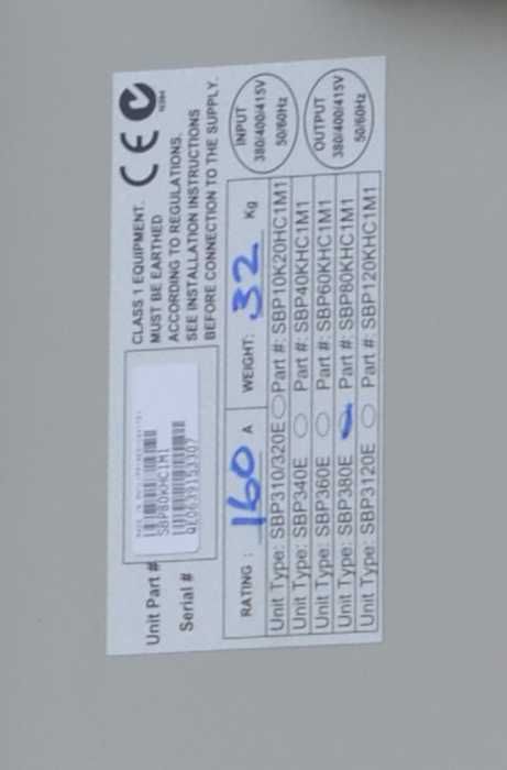 SBP80KHC1M1 Bypass Panel APS