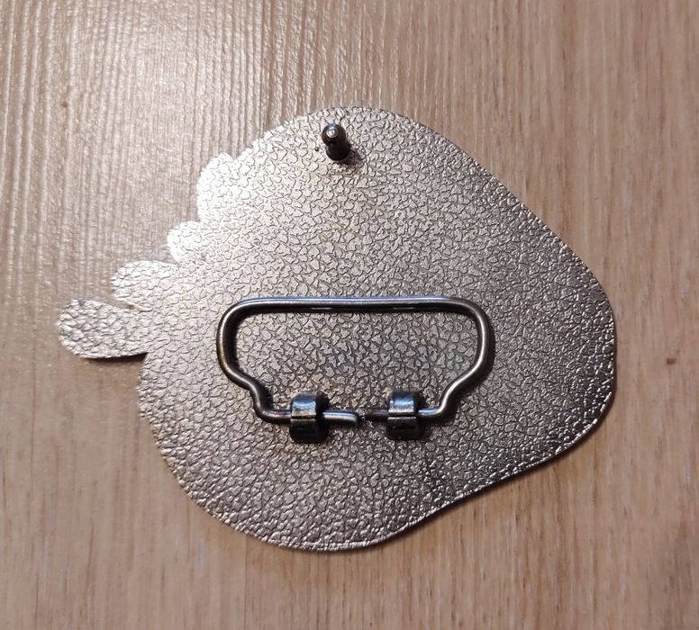 Odjazdowa klamra do paska - truskawka / na pasek o szerokości 4cm