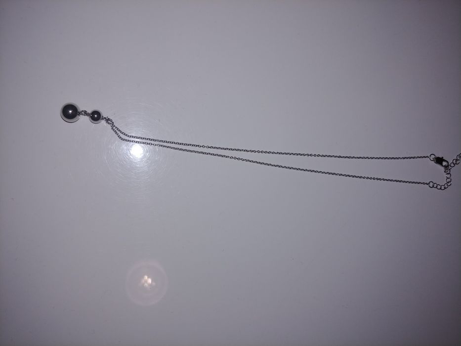 Celebrytka damska srebrna kulka