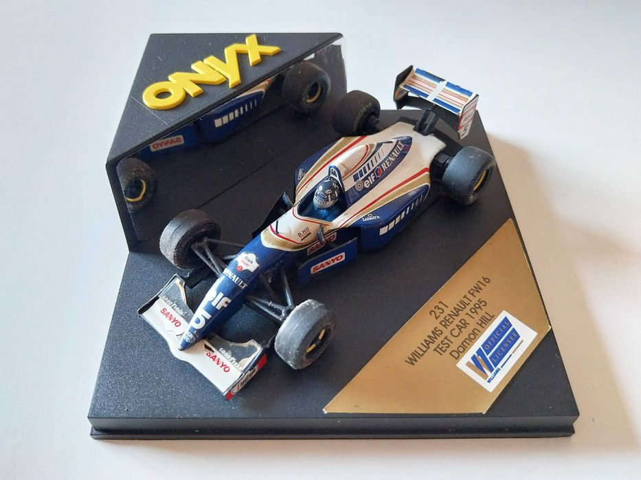 miniatura 1/43 WILLIAMS FW16 test-car Damon Hill (1995) | edição Onyx