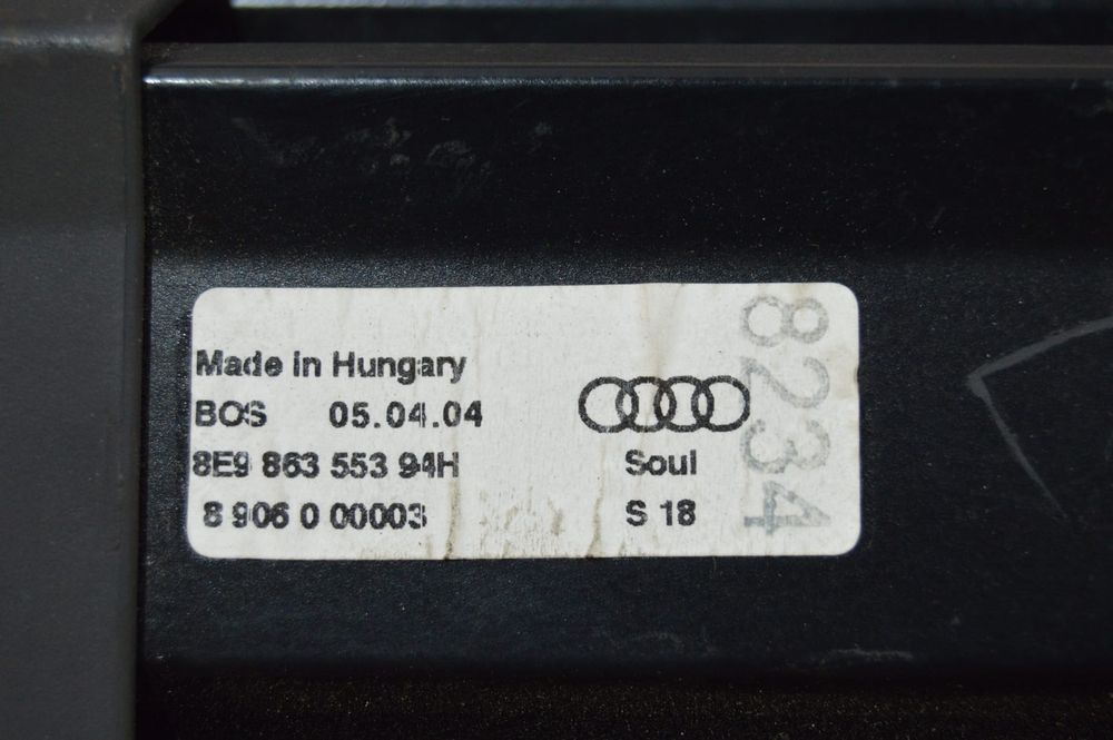 CORTINA CHAPELEIRA TAMPO MALA 8E9863553 8906000003 ORIGINAL AUDI A4