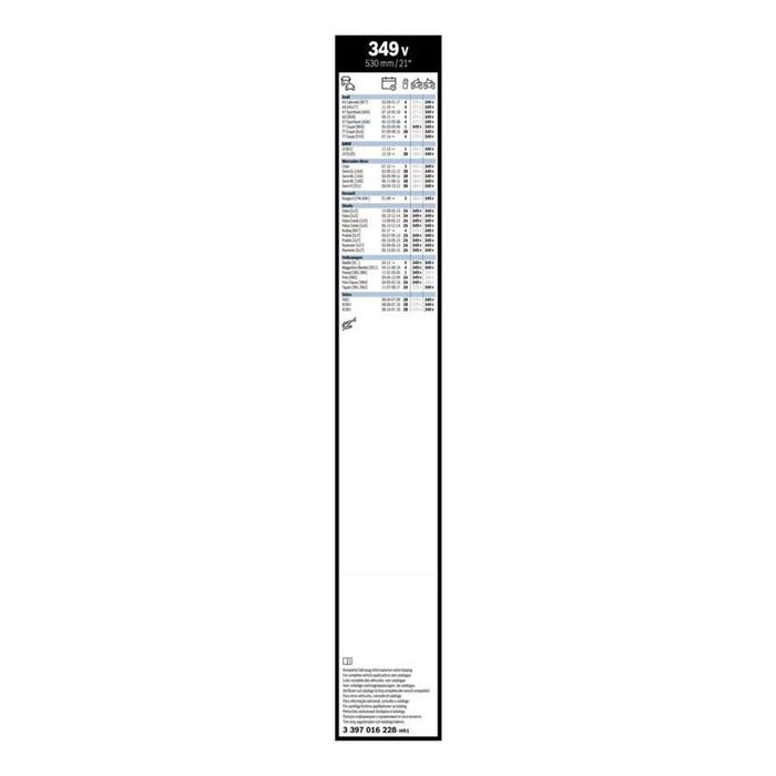 2 escovas limpa vidros BOSCH CLEARVIEW 363V 575 mm / 349V 530 mm Smart