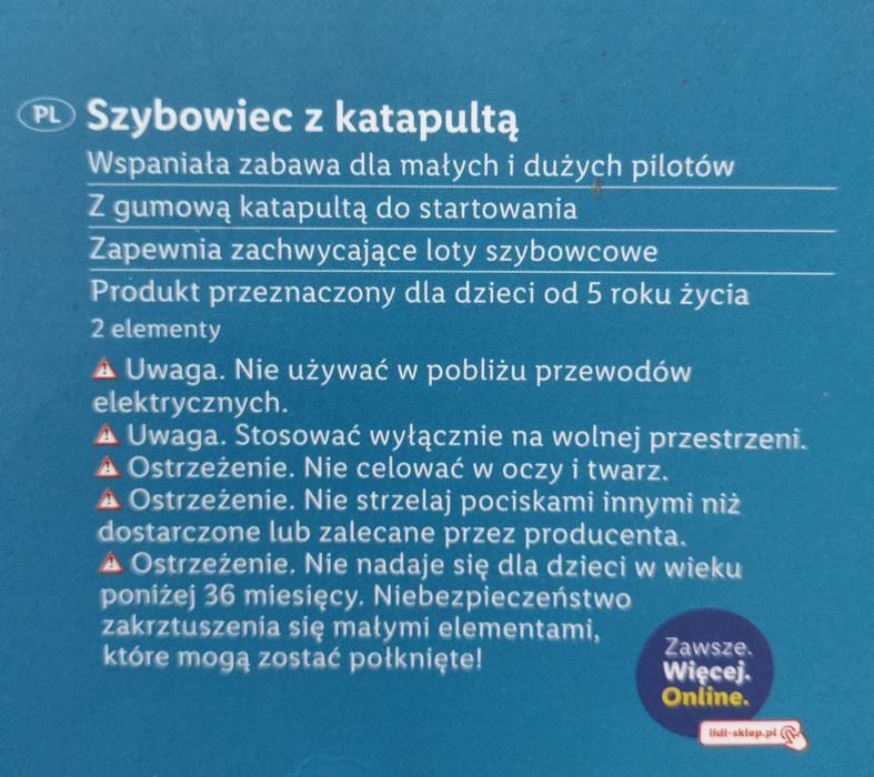 Samolot do zabawy / Szybowiec z katapultą - Playtive