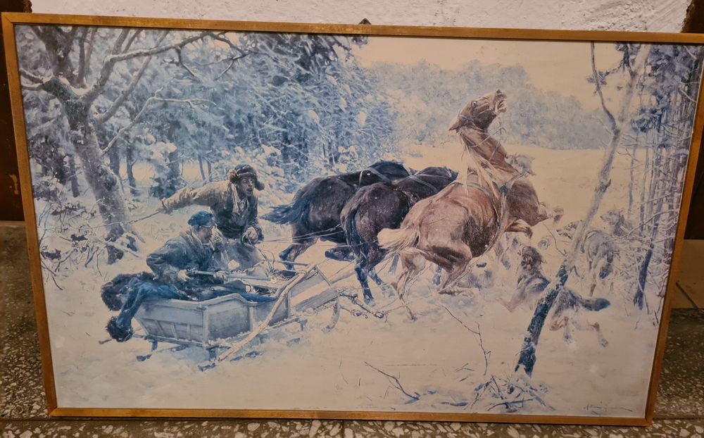 Obraz-zdjęcie napad wilków