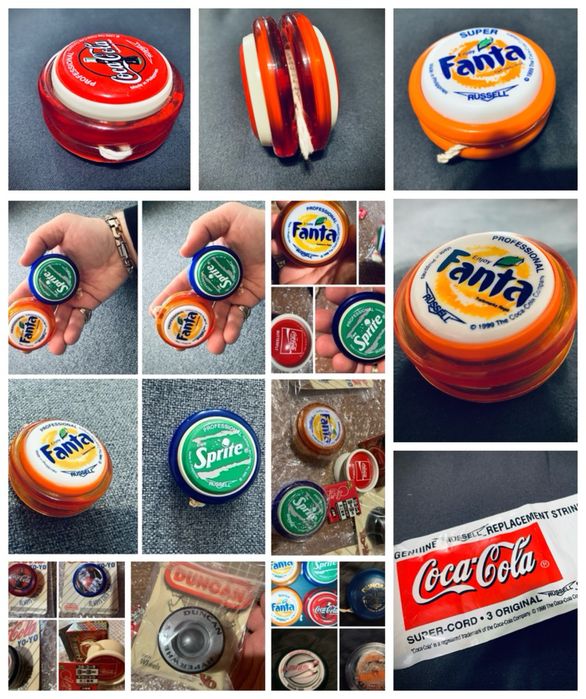 Коллекционные Игрушки Yo Yo ( Йо Йо ) Йо-Йо Coca Cola,Fanta,Sprite 90-е