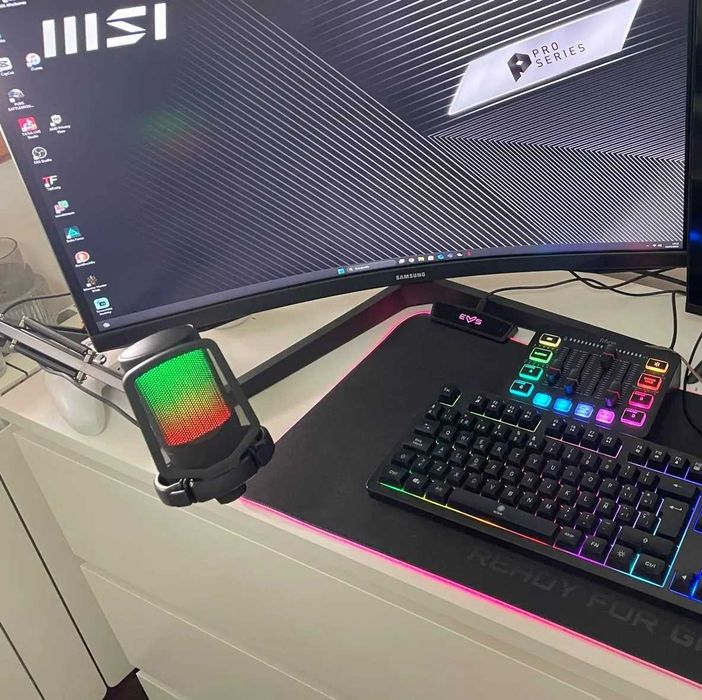 Микрофон комплект FIFINE USB Microphone Kit A6T мікрофон, подсветка