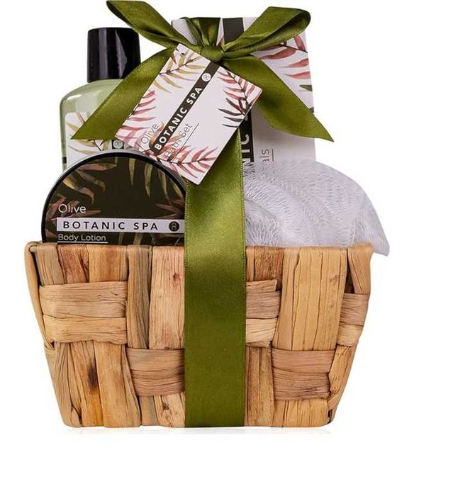 Zestaw Upominkowy Olive Spa W Koszu - Zestaw Do Kąpieli