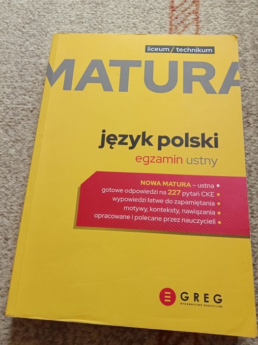 Powtórzenie do matury j. Polski egzamin ustny.