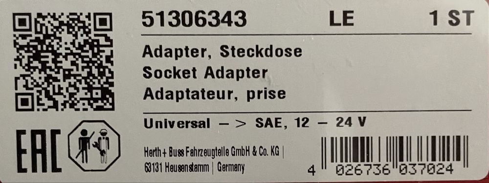 Adapter Gniazdo Wtykowe Herth+Buss