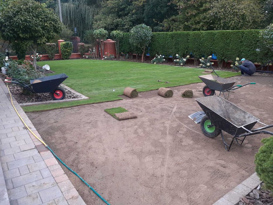 Usługi ogrodnicze , zakładanie rabat , trawników