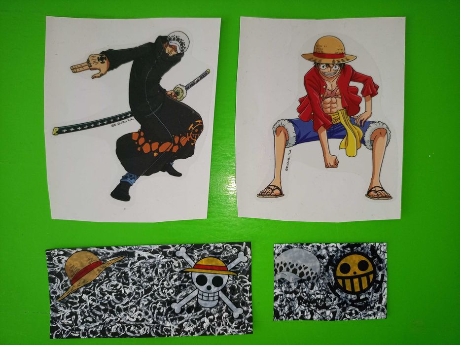 Наклейки ONE PIECE Luffy and Law (ціна за все)