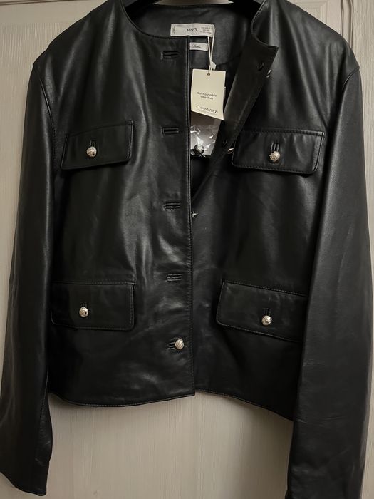 Нова кожана куртка MANGO XLр.
